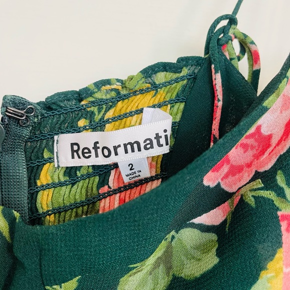 Reformation Juliette Dress in Belvedere size 2 - Picture 3 of 4